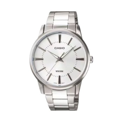 Casio General MTP-1303D-7AV Silver Stainless Steel Band Men Watch